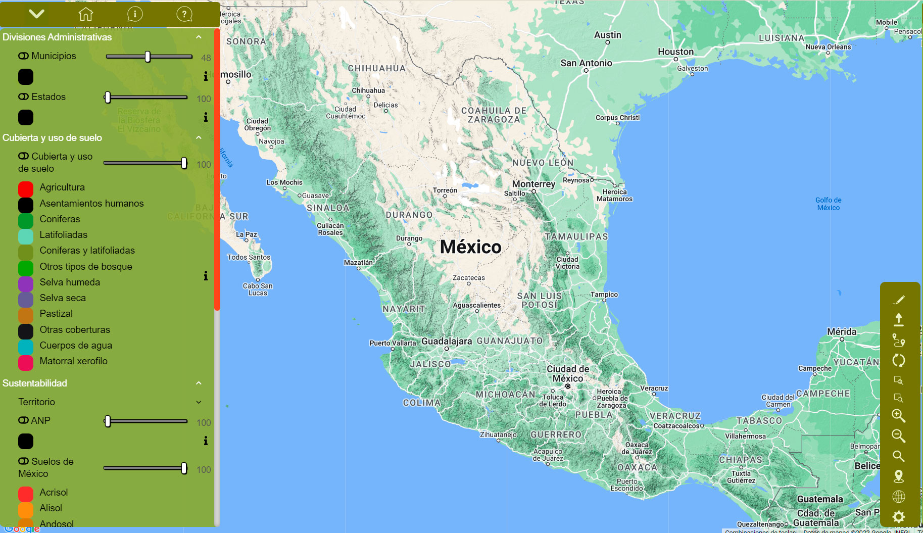 Plataforma geo-espacial del Centro Mexicano de Innovación en Bioenergía